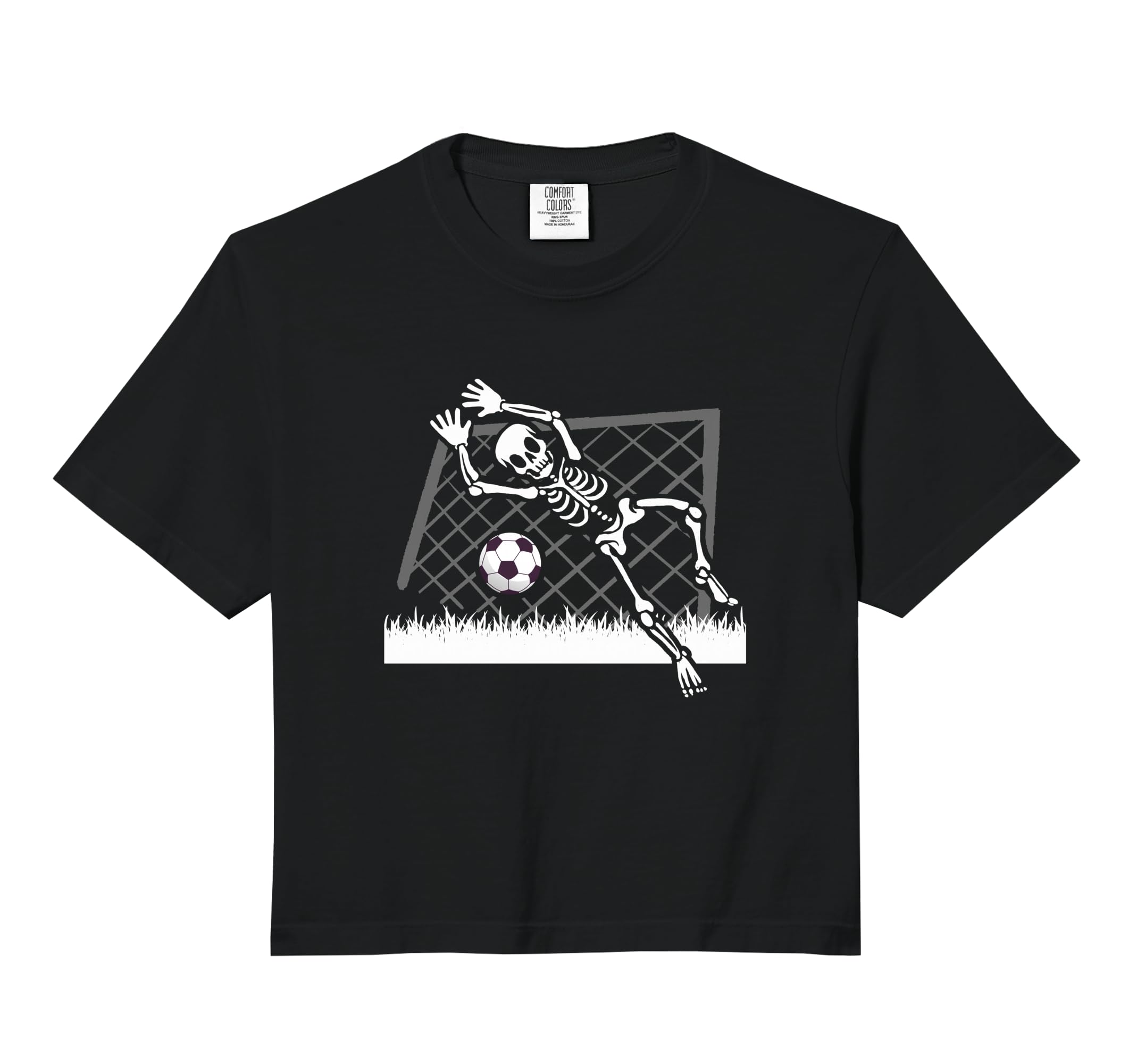 Skeleton Soccer Funny Halloween Party T-Shirt - Unique Graphic Unisex