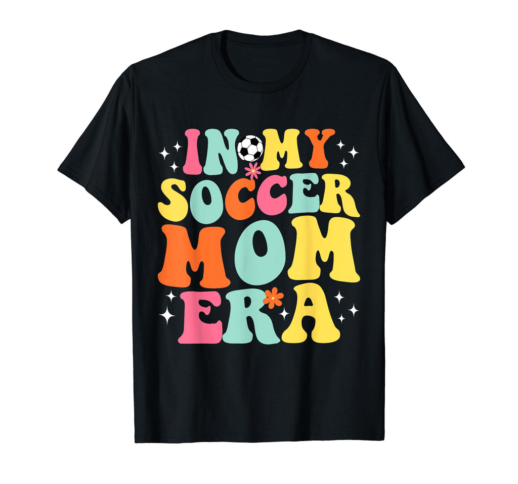 My Soccer Mom Era Game Day Groovy T-Shirt - Minimalist Print for Adults
