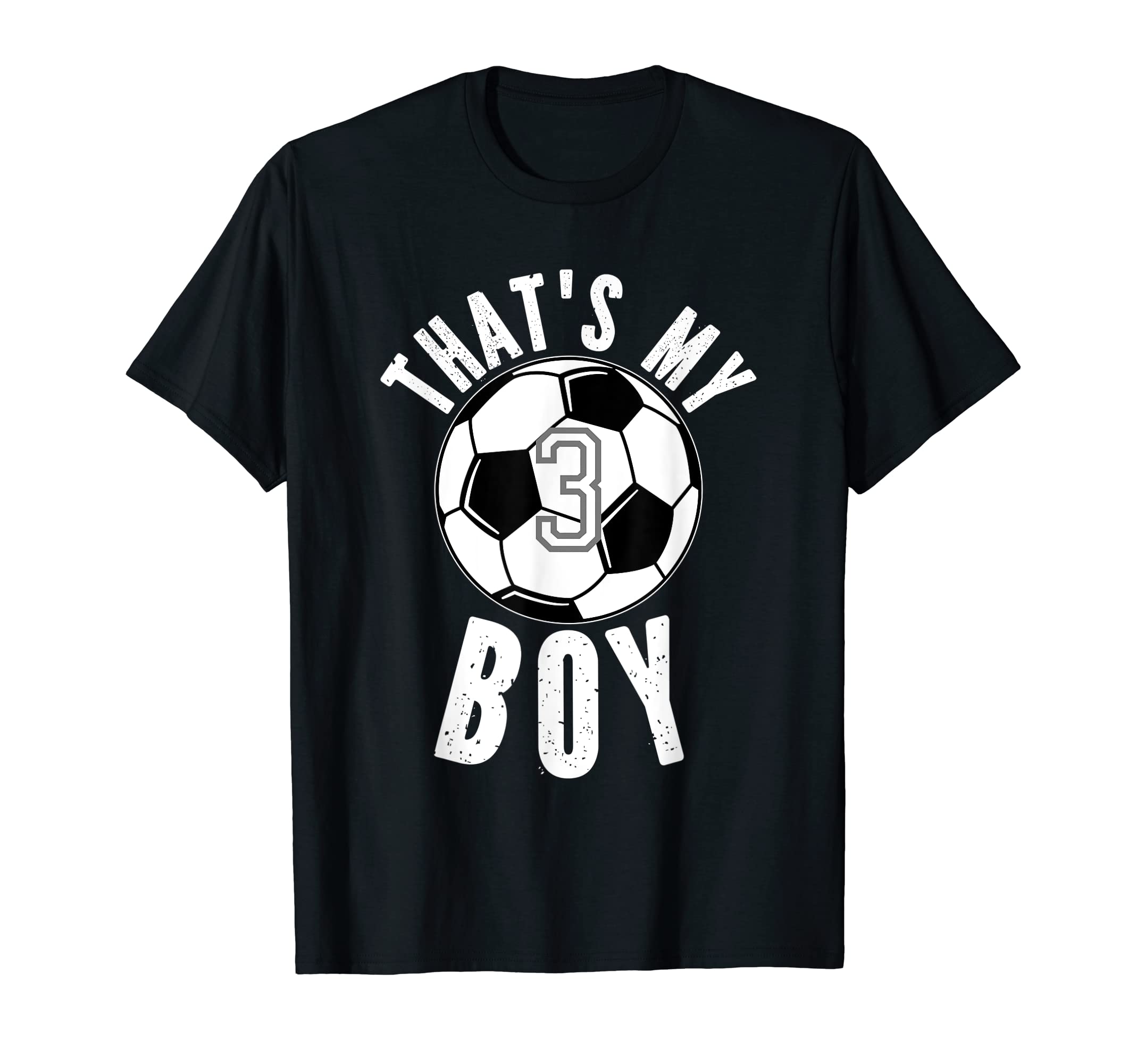 Thats My Jersey Number 3 Soccer Mom Dad T-Shirt - Trendy Graphic Unisex