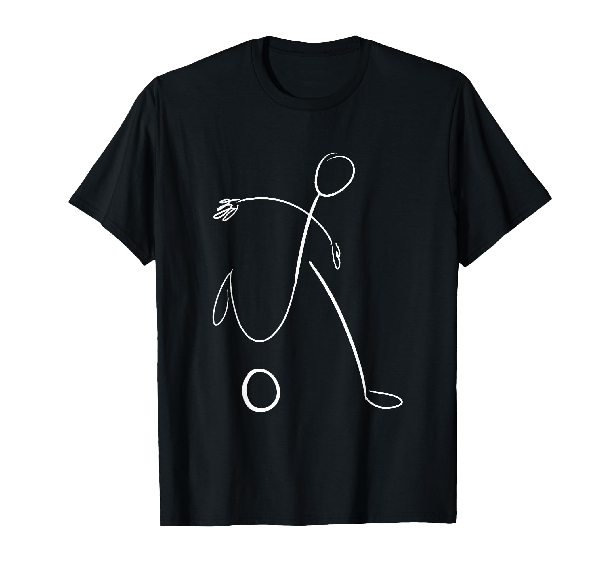 Soccer Player Minimalist Sport Soccer T-Shirt - Custom Art Print Unisex