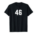 Number 46 80S 90S Soccer Team Jersey T-Shirt - Streetwear Style for Adults