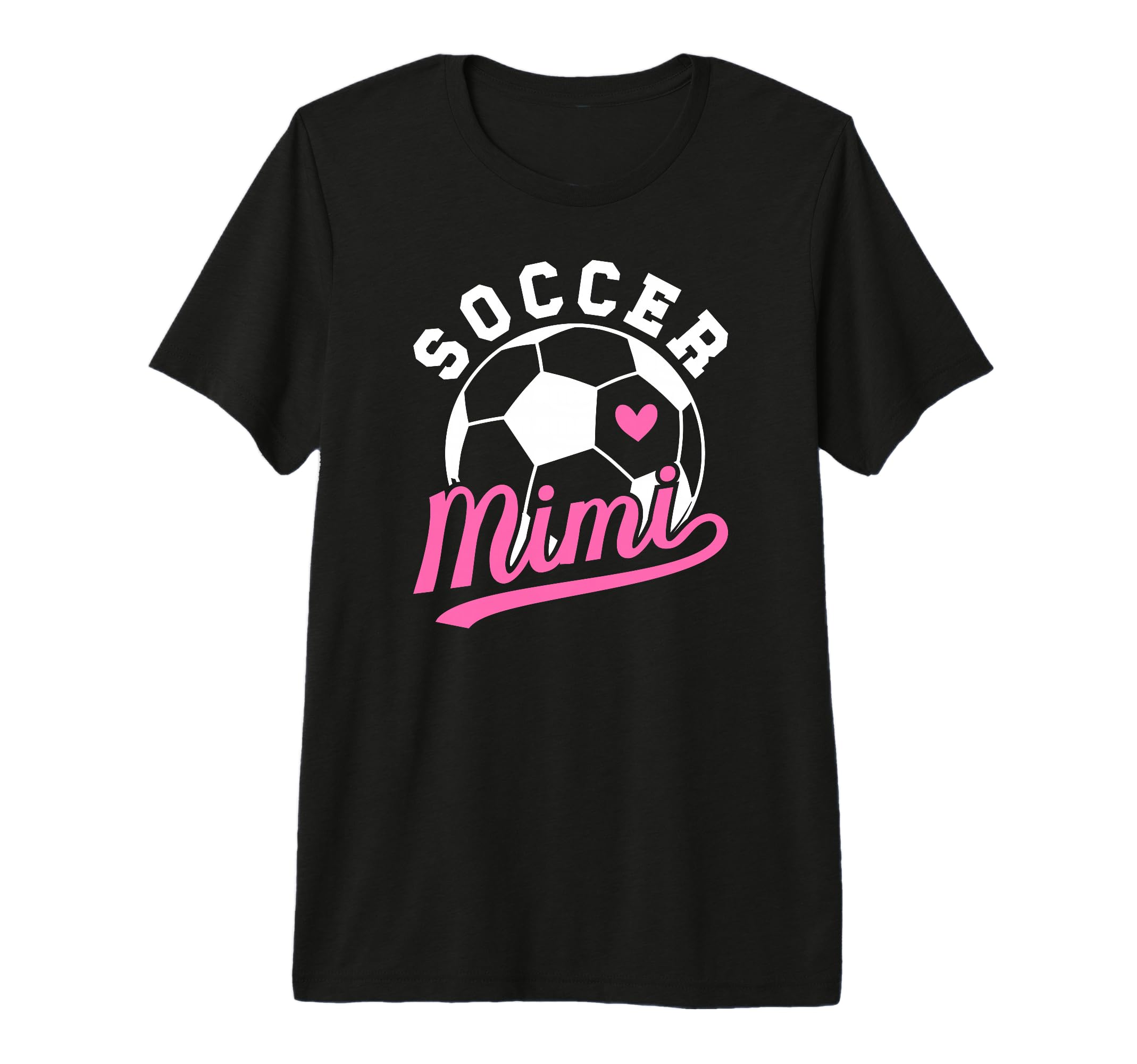 Soccer Mimi Heart Grandma Mimi Soccer T-Shirt - Minimalist Print Men Women