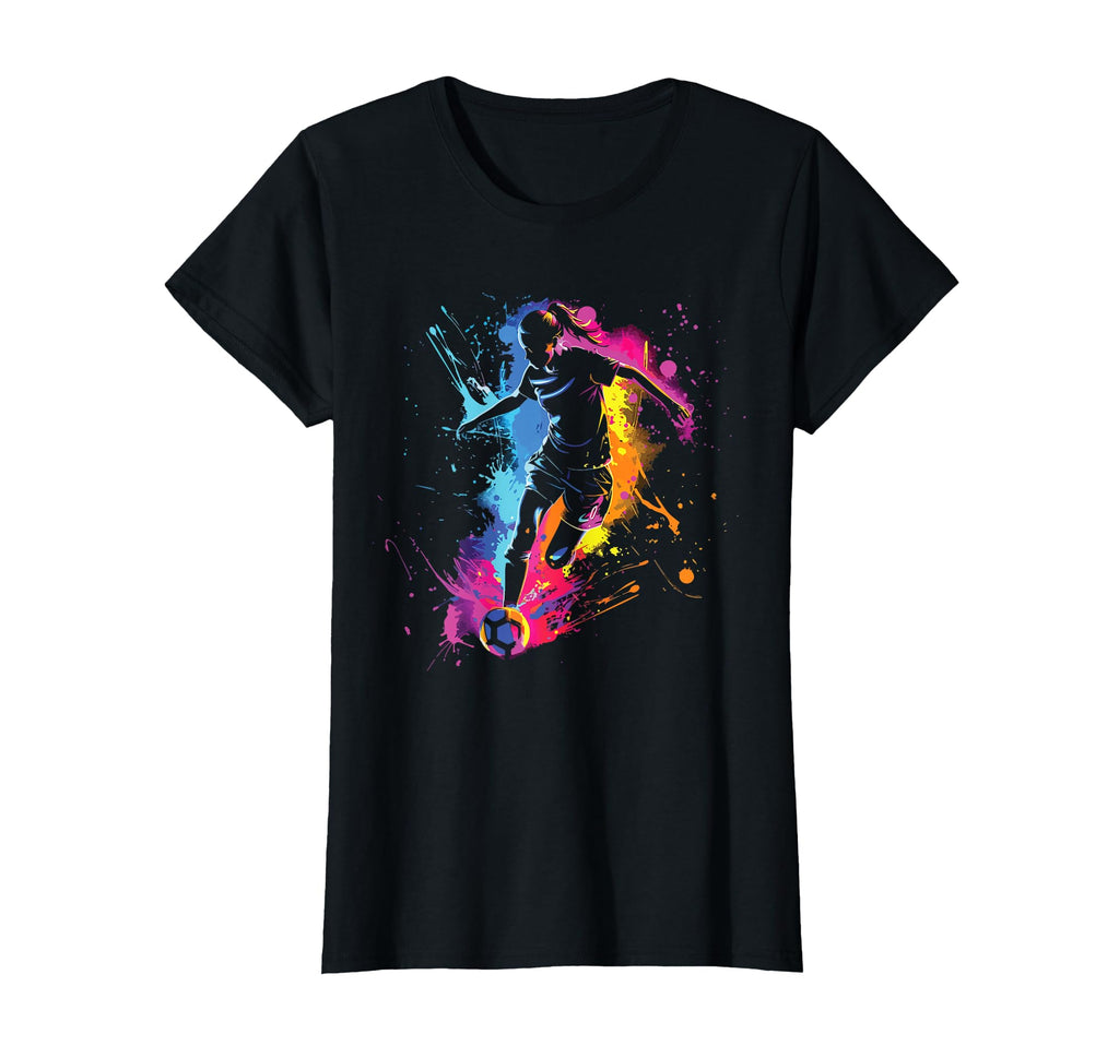 Ball Game Football Paint Splash Soccer T-Shirt - Streetwear Style Unisex