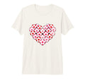 Heart Shaped Soccer Ball Artwork Tri T-Shirt - Novelty Apparel Men Women
