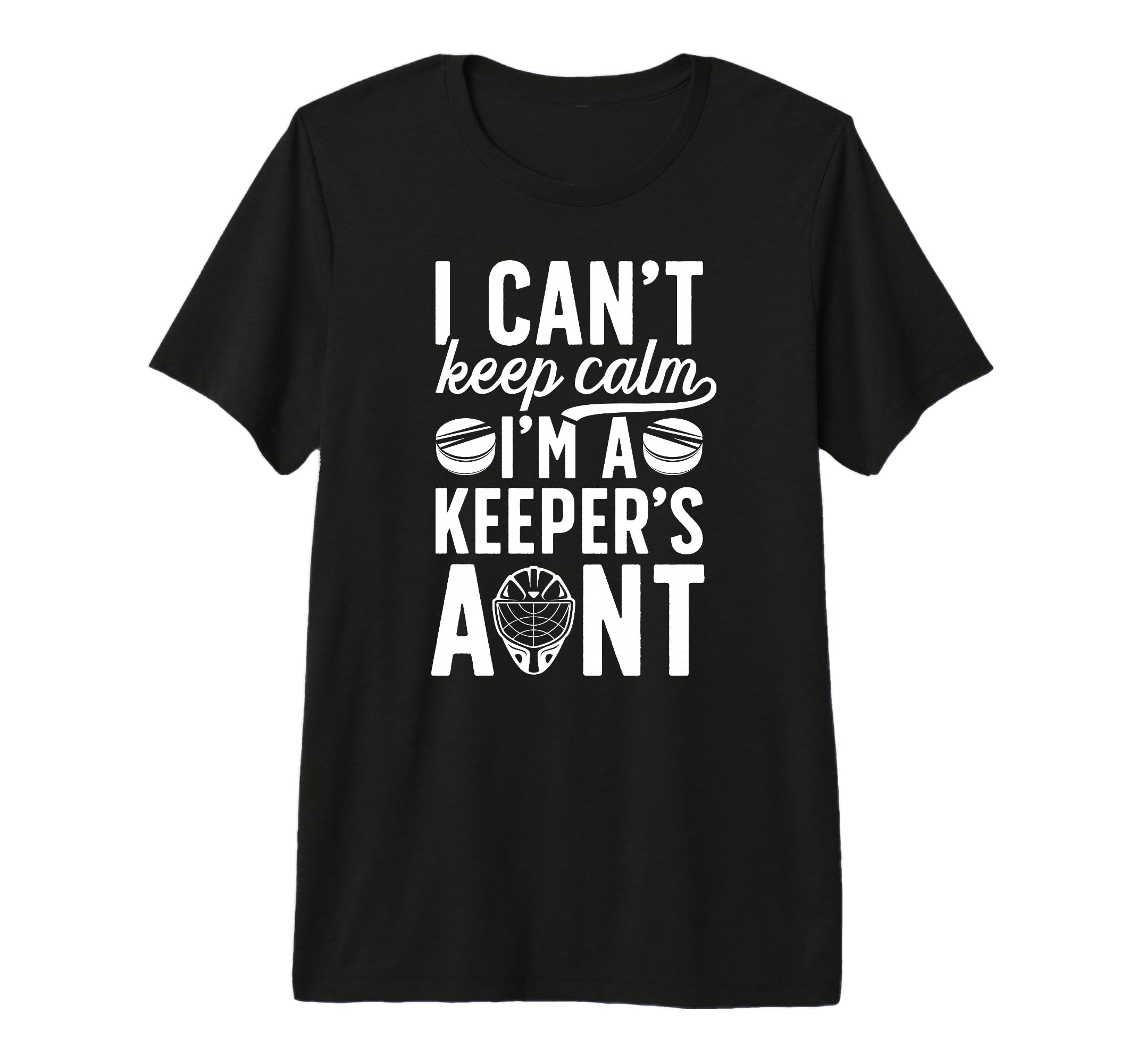 Im Hockey Keeper Aunt Ice Hockey T-Shirt - Minimalist Print Men Women