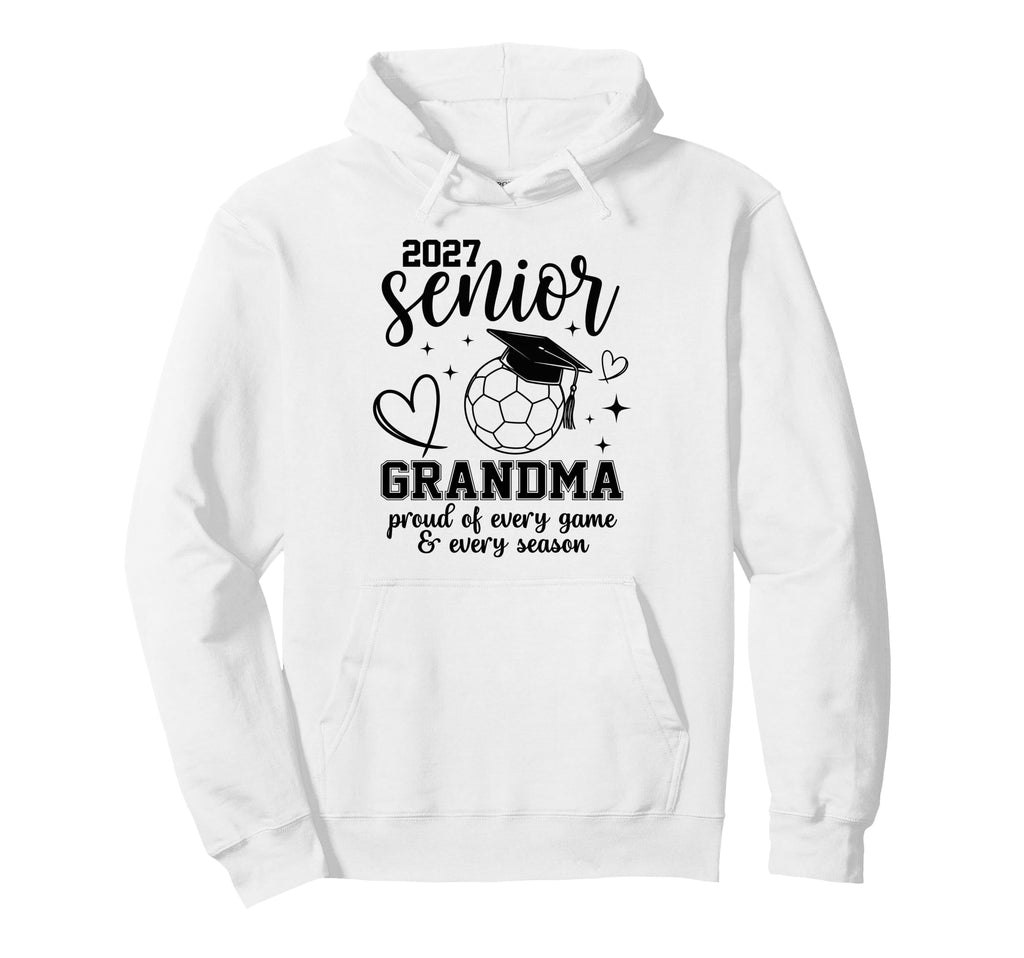 2027 Senior Soccer Grandma Proud Hoodie - Custom Art Print Men Women