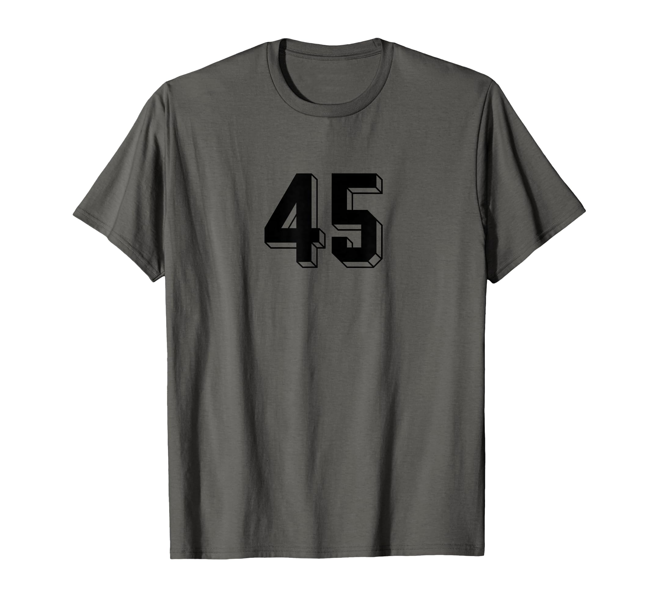 Number 45 80S 90S Soccer Team Jersey T-Shirt - Fun Novelty Design Unisex