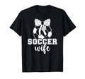 Soccer Wife Soccer Player Coquette T-Shirt - Trendy Graphic Men Women