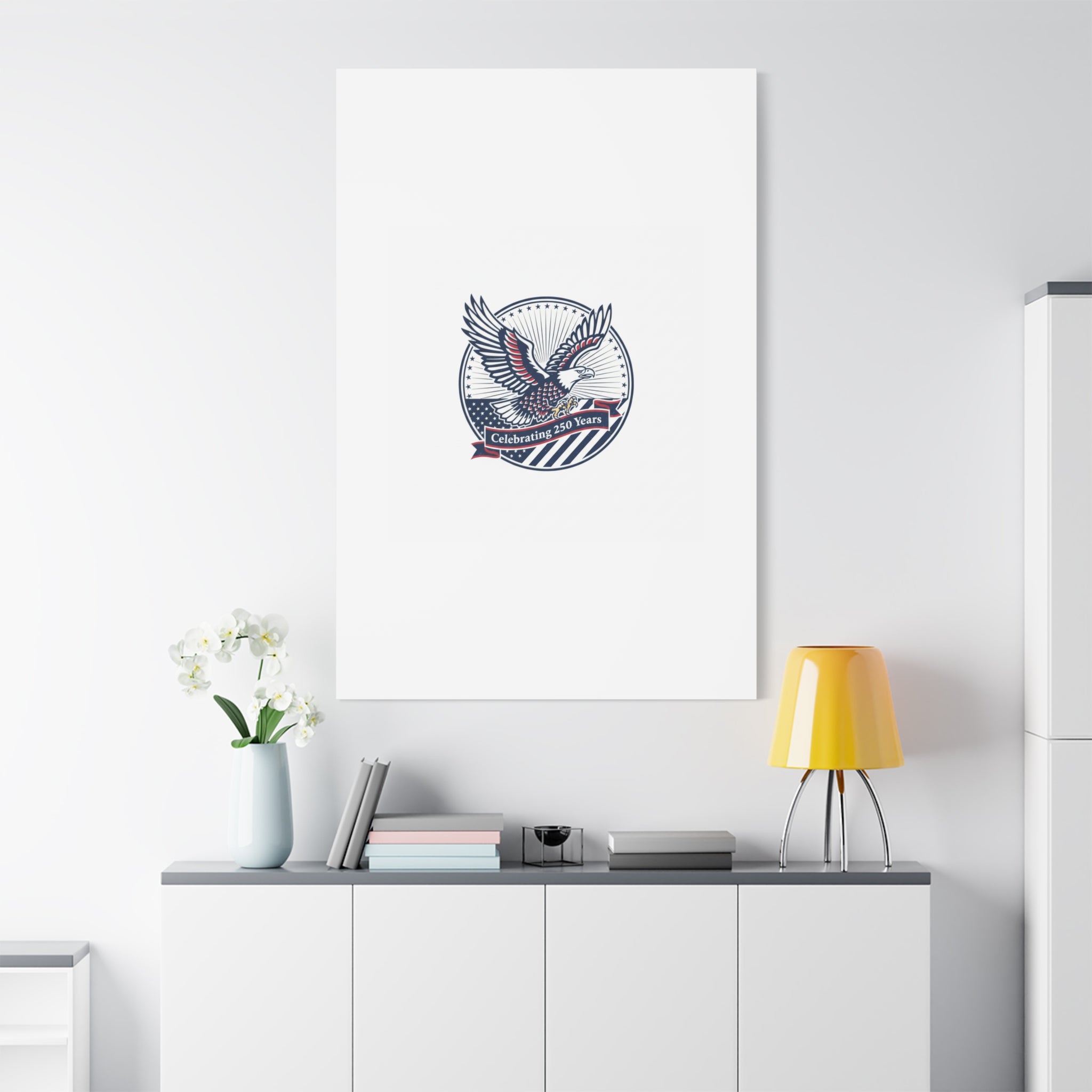 250th Anniversary Eagle Emblem Canvas | Semiquincentennial Americana