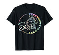 Soccer Sister Tie Dye Heart Soccer T-Shirt - Custom Art Print Unisex