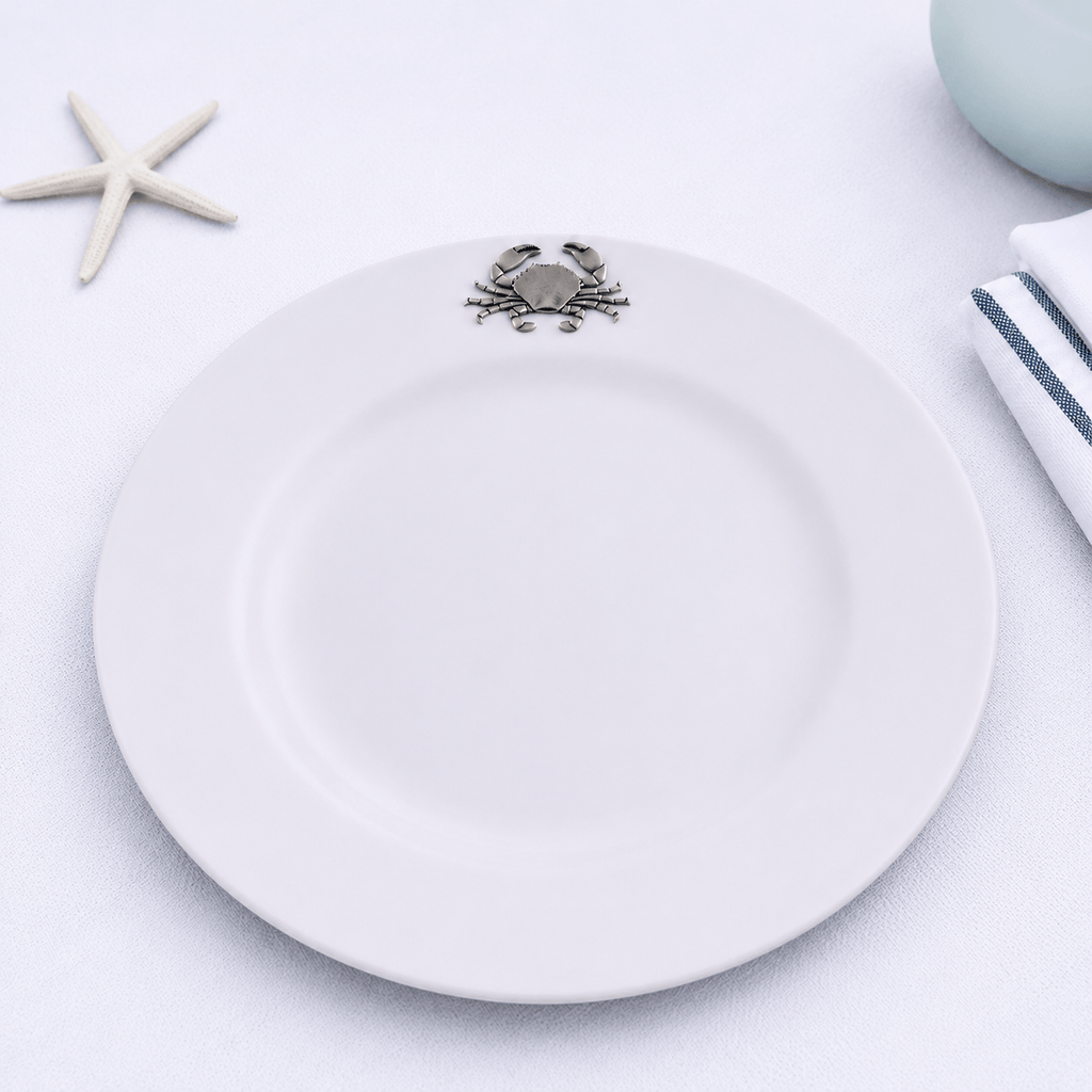 Crab Melamine Lunch Plates - Set of 4