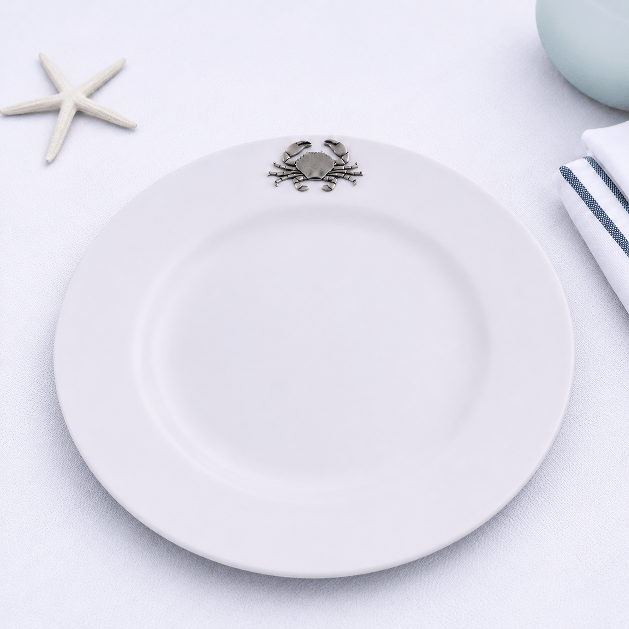 Crab Melamine Lunch Plates - Set of 4