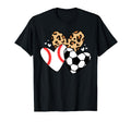 Soccer Baseball Heart Funny Soccer T-Shirt - Casual Everyday Wear Unisex