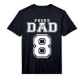 Number 8 Custom Proud Soccer Futbol T-Shirt - Streetwear Style Men Women
