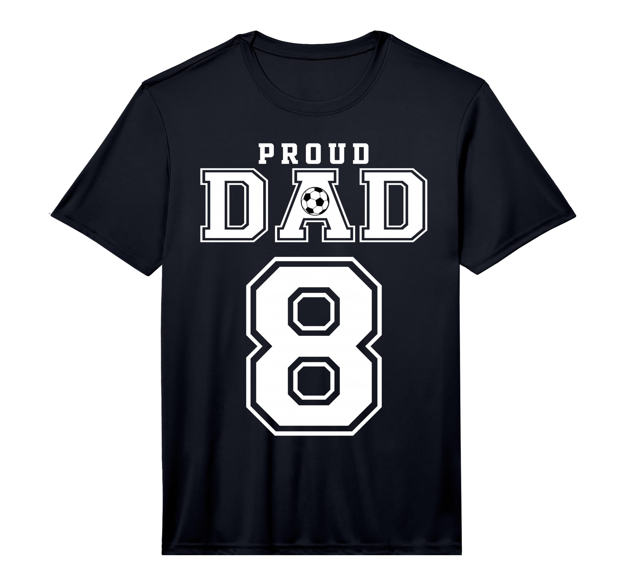 Number 8 Custom Proud Soccer Futbol T-Shirt - Streetwear Style Men Women