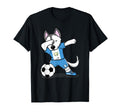 Dabbing Husky Guatemala Soccer Fans T-Shirt - Streetwear Style Unisex