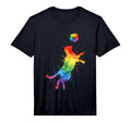 Funny Cat Playing Soccer Performance T-Shirt - Unique Graphic for Adults