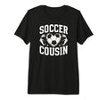 Soccer Cousin Heart Cousin Soccer T-Shirt - Aesthetic Graphic Unisex