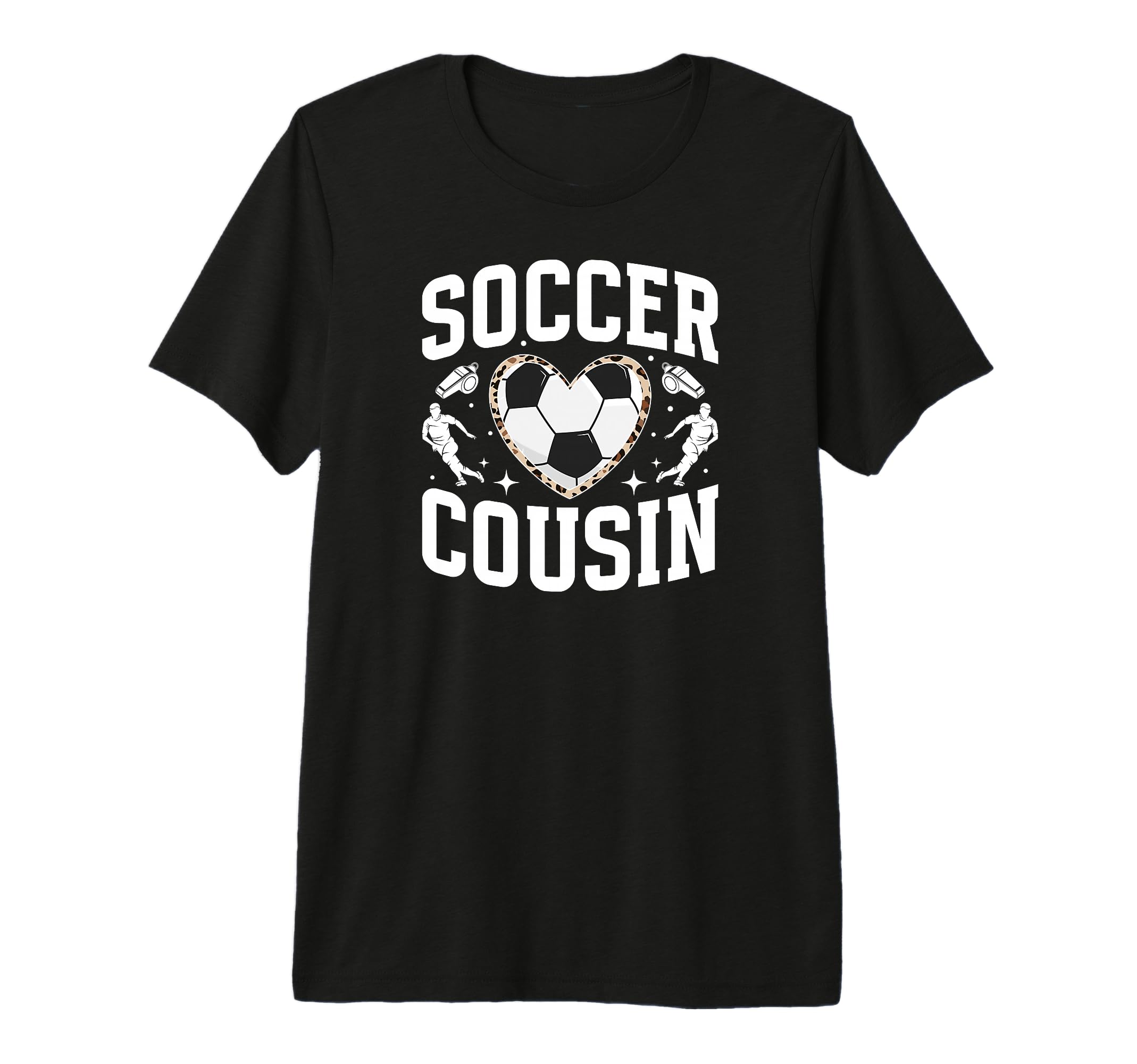 Soccer Cousin Heart Cousin Soccer T-Shirt - Aesthetic Graphic Unisex