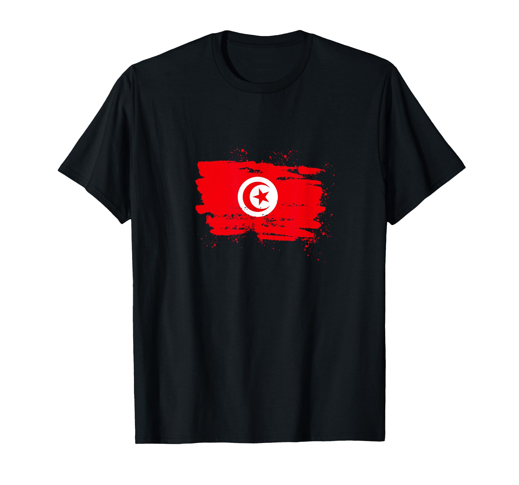 Tunisia 2021 Tunisian Flag Football T-Shirt - Minimalist Print Unisex