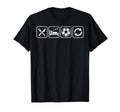 Eat Sleep Soccer Repet Goalie Player Fan T-Shirt - Novelty Apparel Unisex