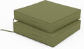 Patio Chair Cushions 22 X 22 X 4 Inch Waterproof Outdoor Seat Cushions for Patio Furniture, Outdoor Sofa Couch Pads with Ties & Handle, Set of 2, Light Green