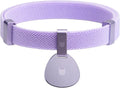 Safety Cat Collar and ID Tag Set - Elastic Quick Release, Non Breakaway Cat Collar Personalized Anodized Aluminum Engraved Pet Name Tag, Lightweight for Kitten Small Large Cat