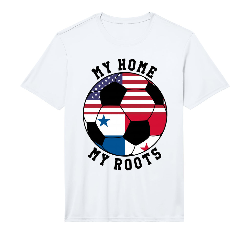 My Home My Roots Panama Flag T-Shirt - Casual Everyday Wear for Adults