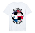 My Home My Roots Panama Flag T-Shirt - Casual Everyday Wear for Adults
