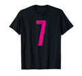 Number 7 Seven Distressed Sport Team T-Shirt - Aesthetic Graphic Unisex