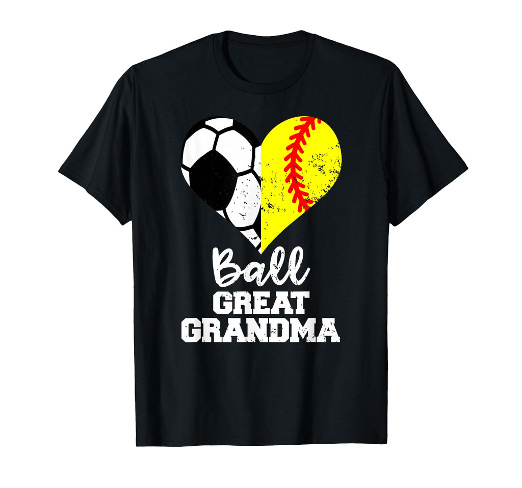 Ball Great Grandma Heart Funny T-Shirt - Streetwear Style for Adults
