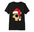 Golden Soccer Ball Season Sports Santa T-Shirt - Streetwear Style Unisex