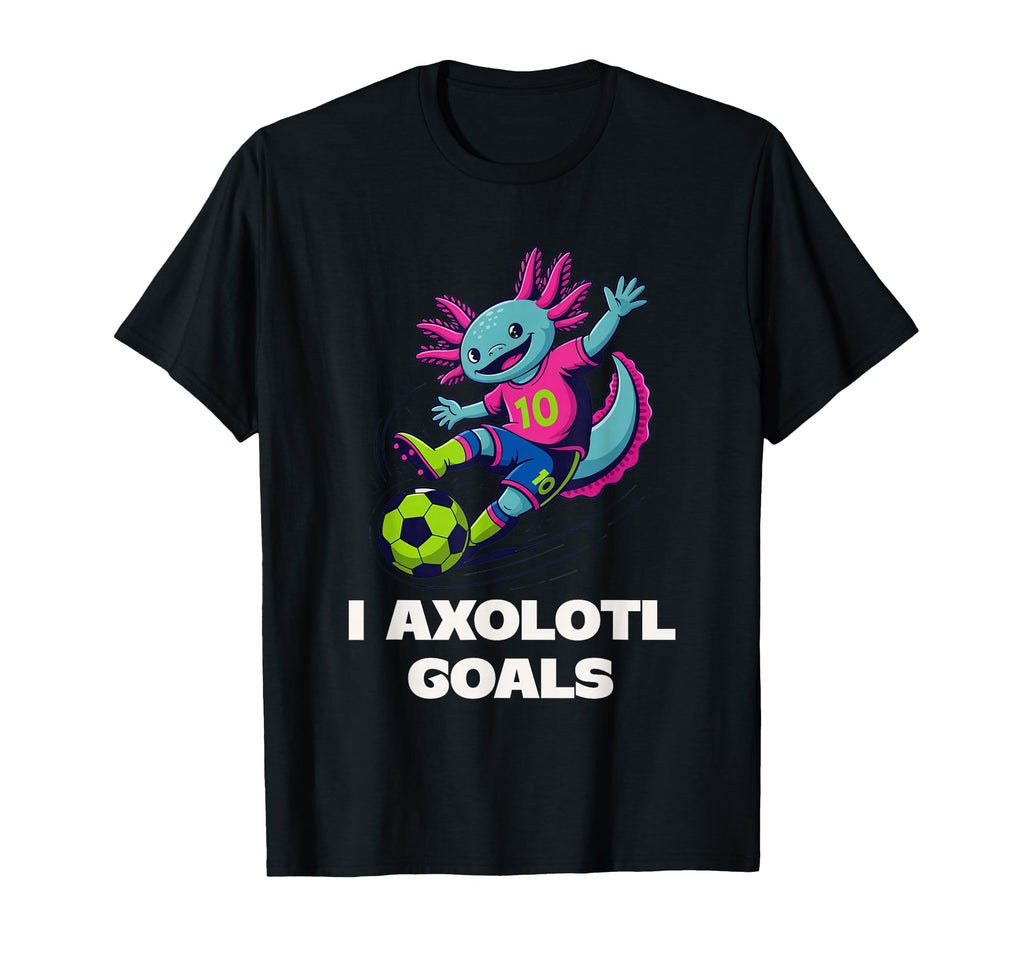 Soccer Mom Axolotl Funny Sports Pun T-Shirt - Custom Art Print Men Women