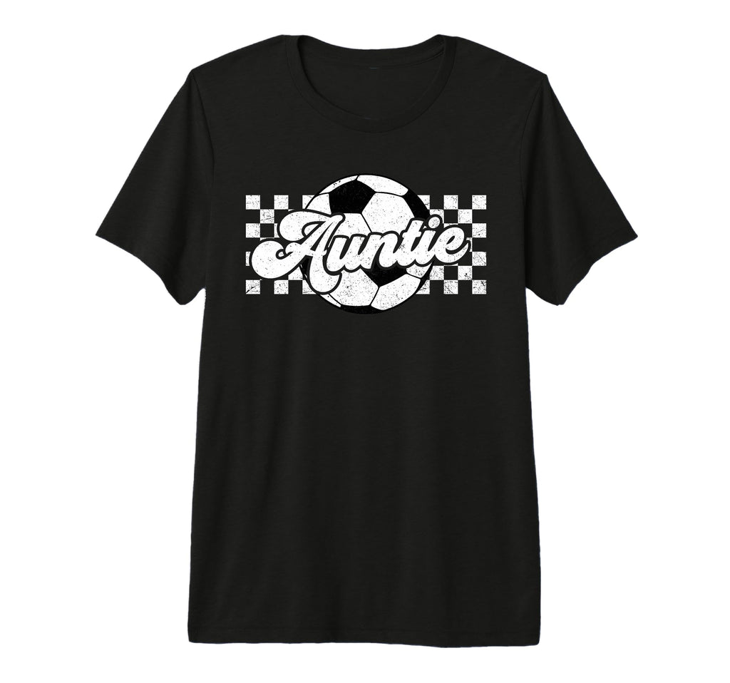 Soccer Auntie Aunt Lover Family T-Shirt - Trendy Graphic for Adults