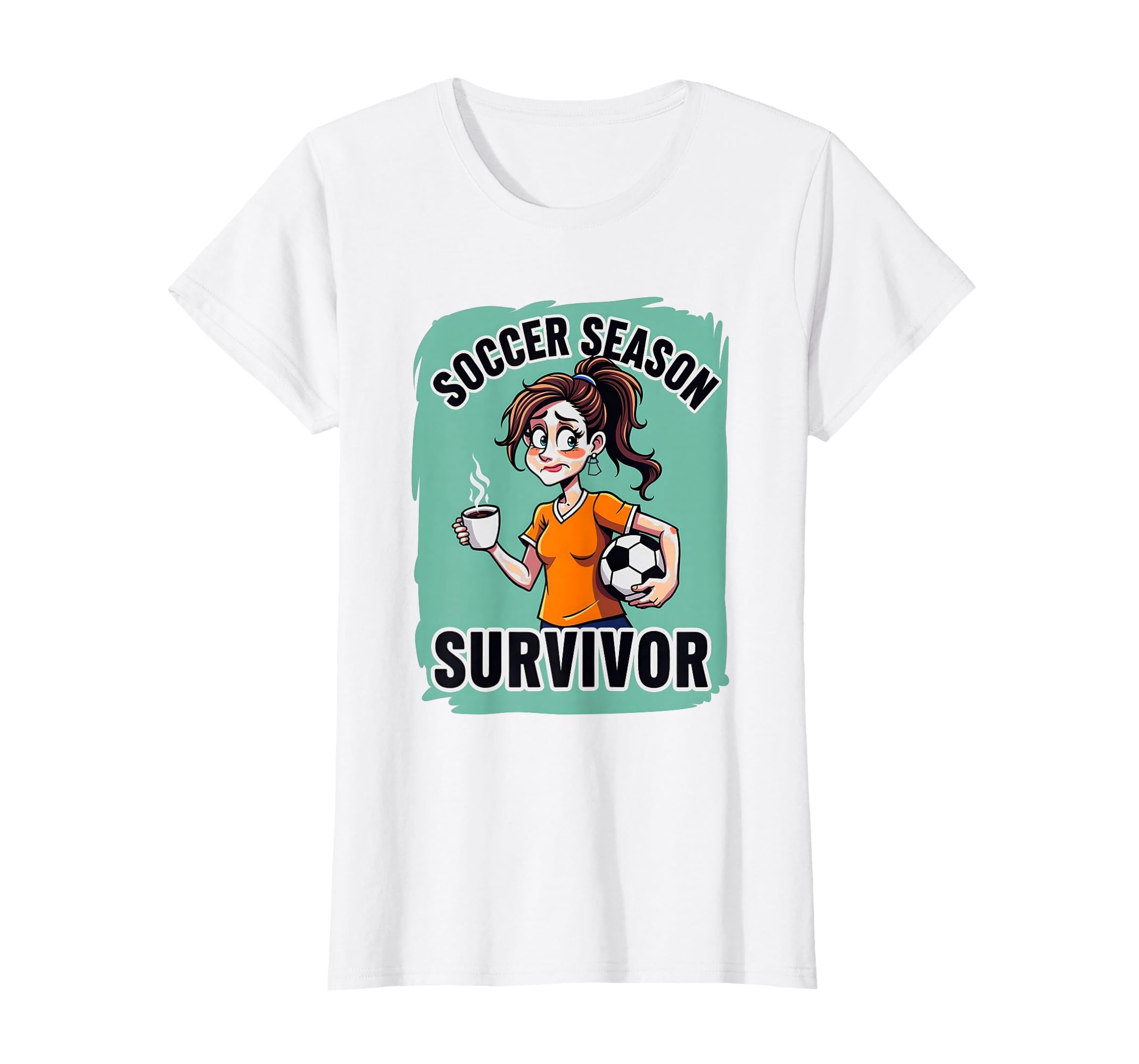 Soccer Season Survivor Funny Soccer Mom T-Shirt - Unique Graphic Men Women