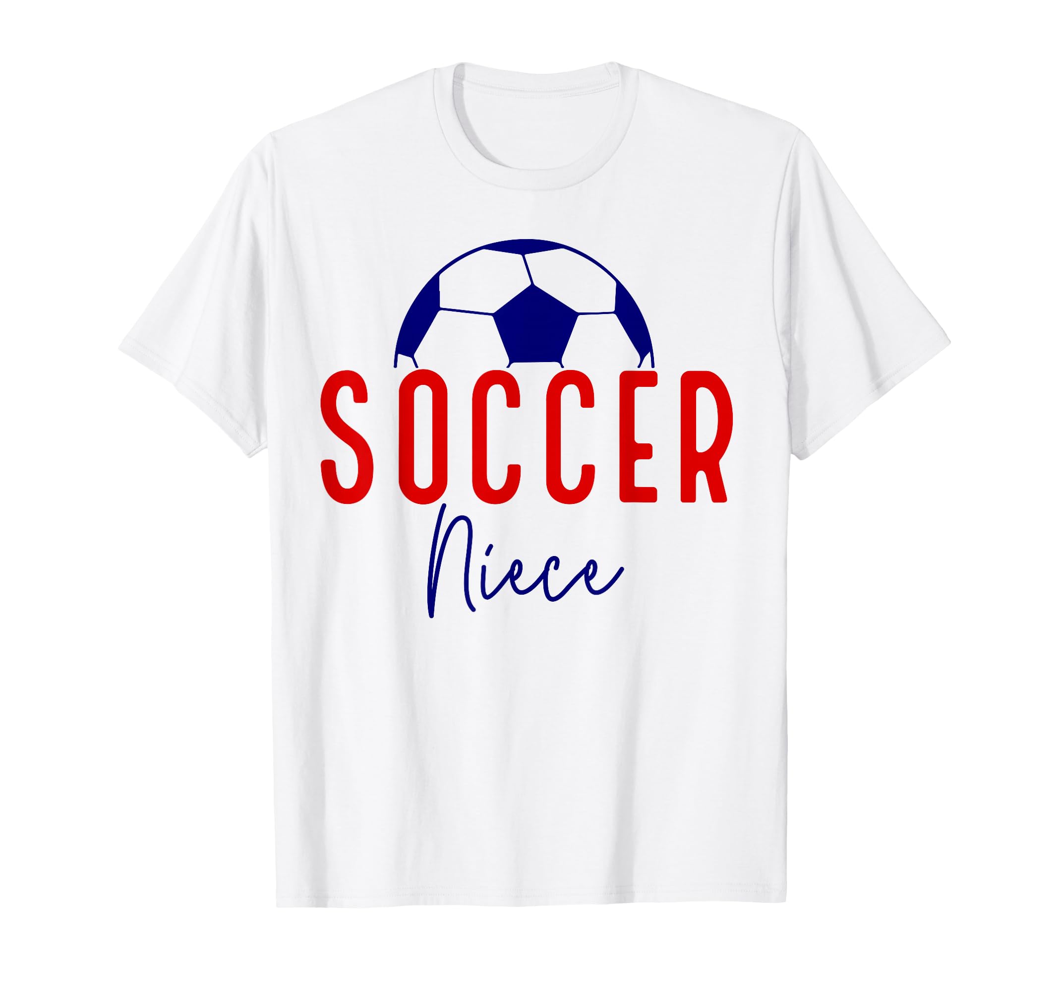 Soccer Niece Soccer Ball Support Soccer T-Shirt - Graphic Print Men Women