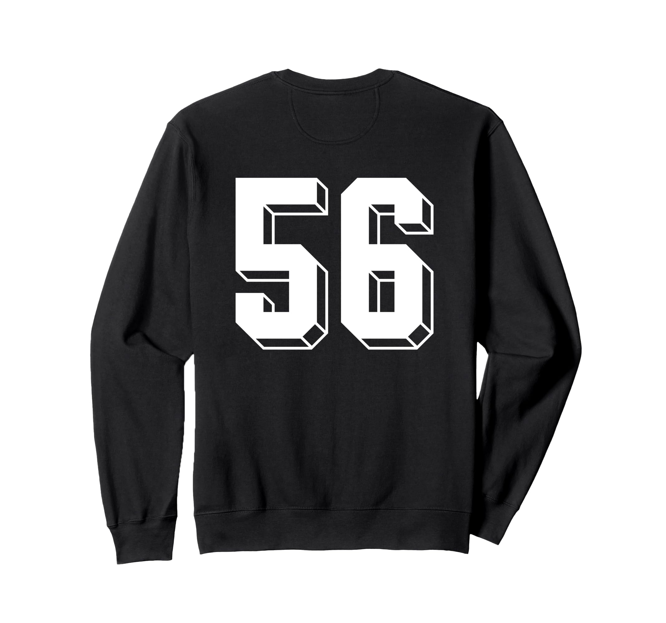 Number 56 Backside 80S 90S Team Sweatshirt - Streetwear Style Unisex
