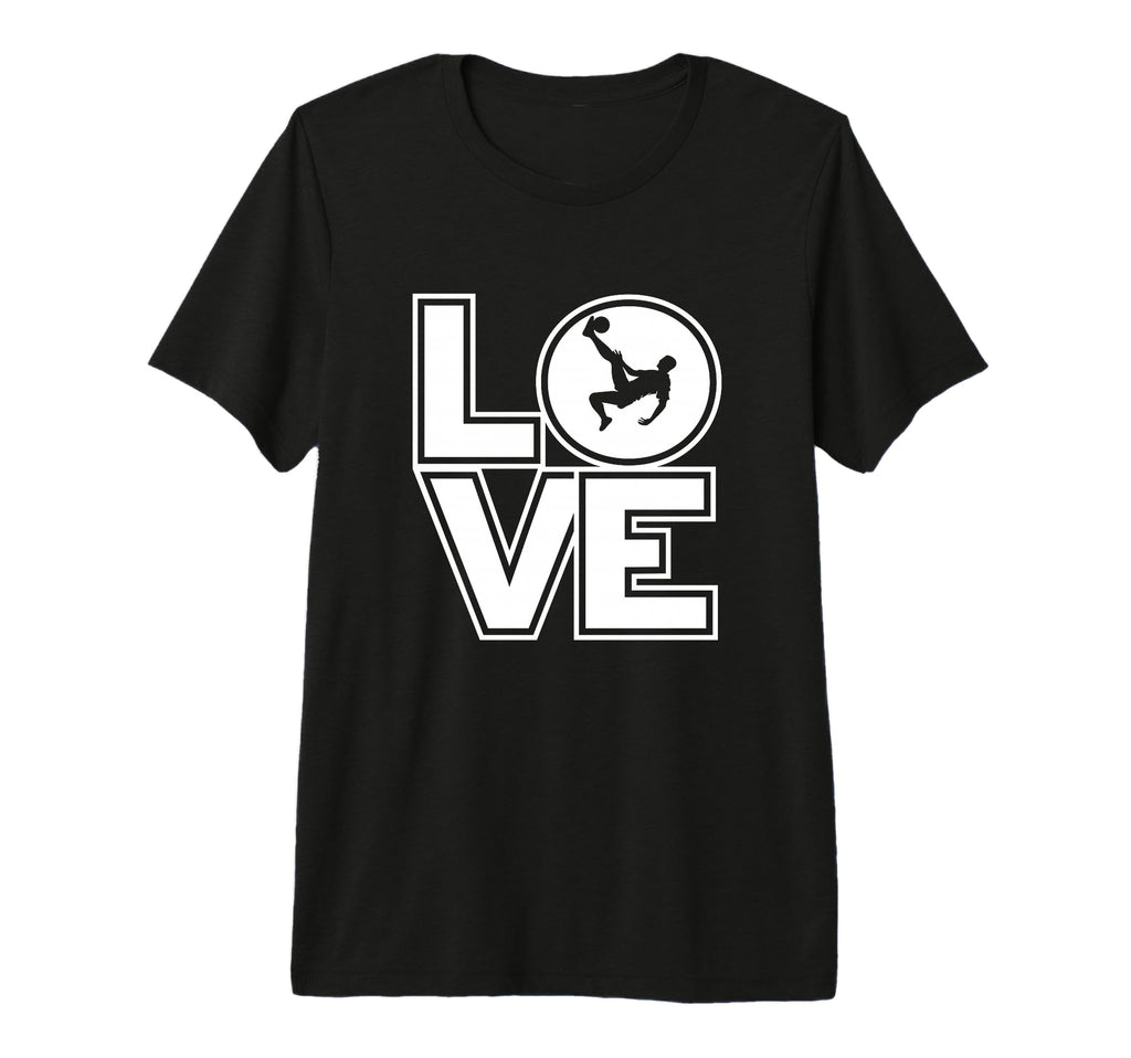Soccer Love Funny Soccer Player Tri Blend T-Shirt - Custom Art Print Unisex