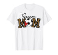 Soccer Mom Leopard Funny Soccer T-Shirt - Casual Everyday Wear Men Women