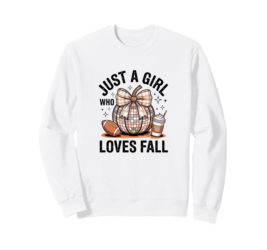 Coquette Bow Sports Fall Pumpkin Sweatshirt - Graphic Print Men Women