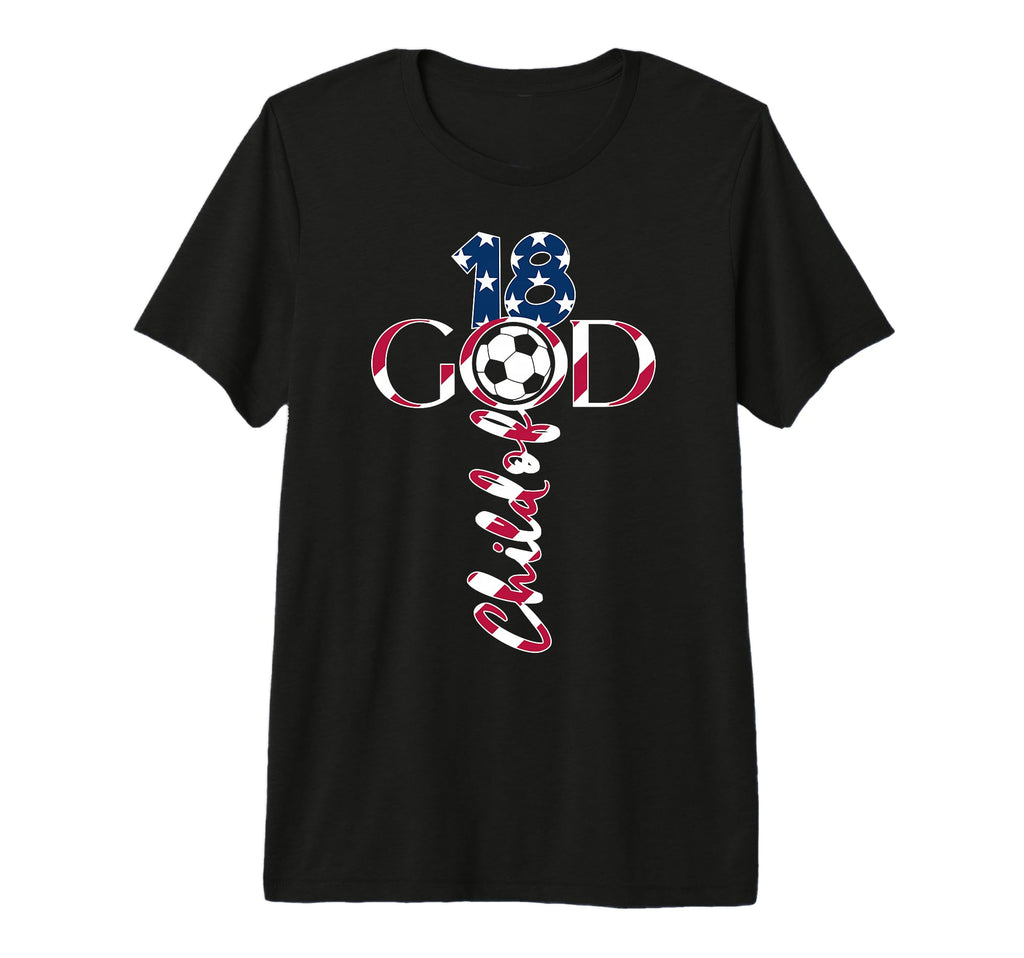 Jesus 18 Years Child God Soccer 18Th T-Shirt - Streetwear Style for Adults
