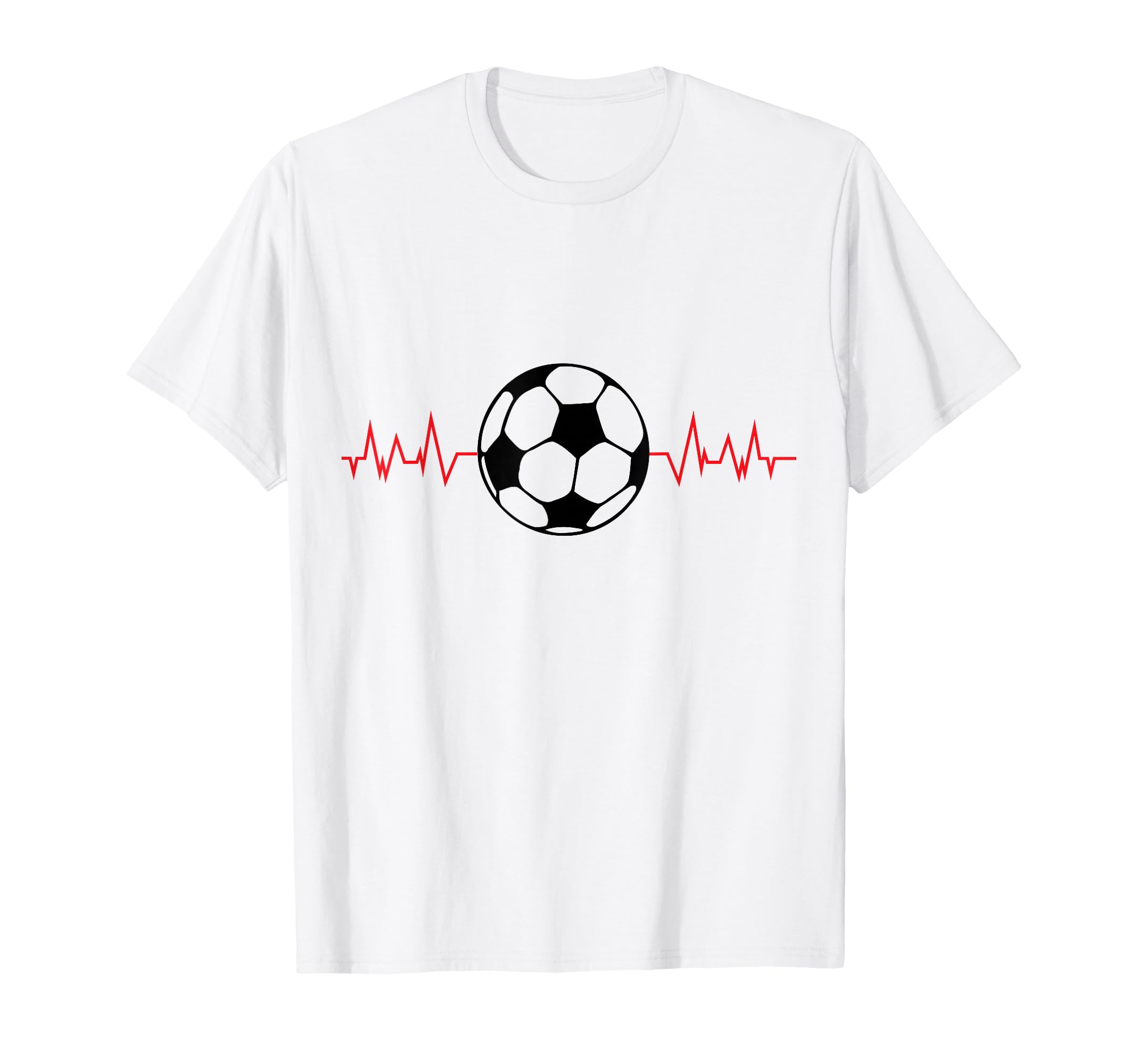Soccer Ball Heartbeat Players And T-Shirt - Custom Art Print Men Women