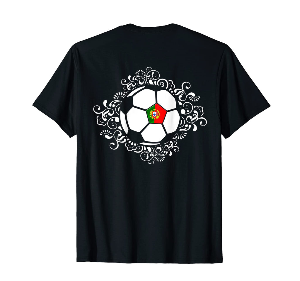 Floral Portugal Soccer Lovers Jersey T-Shirt - Fun Novelty Design Unisex