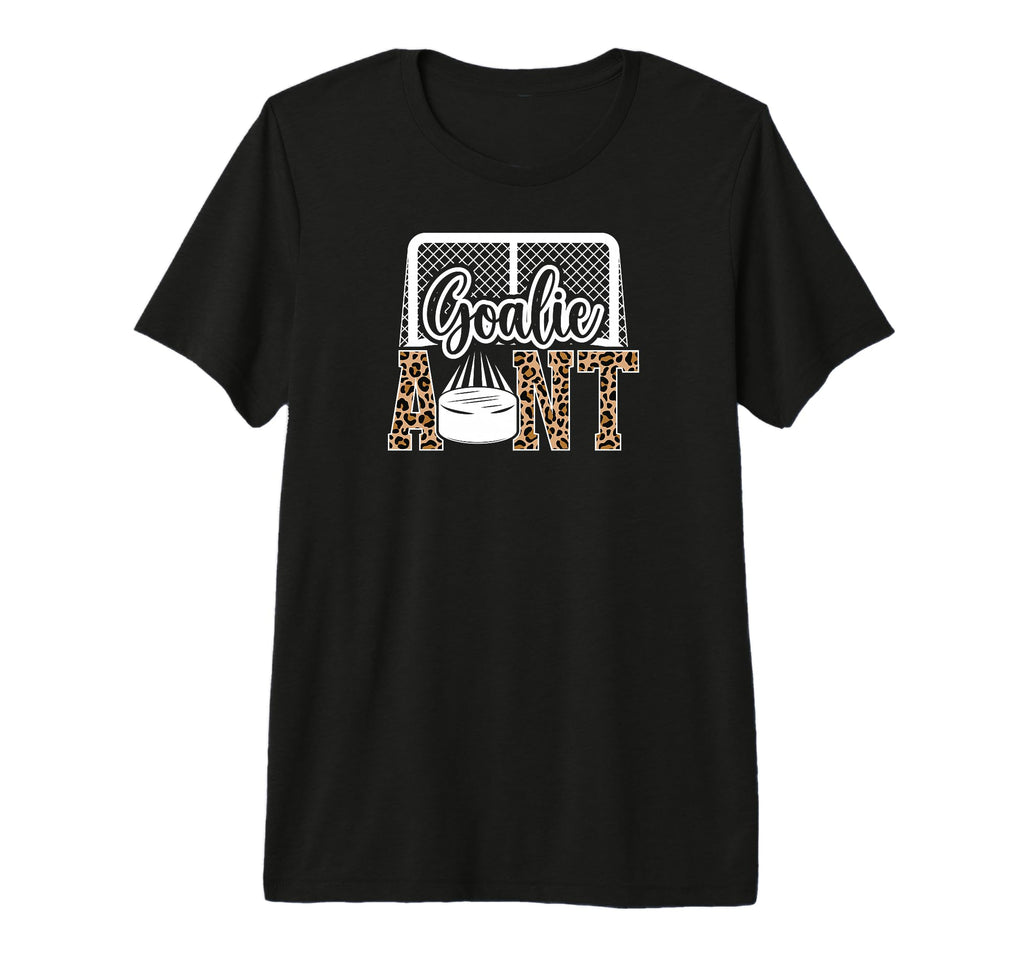 Ice Hockey Goalie Aunt Hockey Keeper Aunt T-Shirt - Unique Graphic Unisex