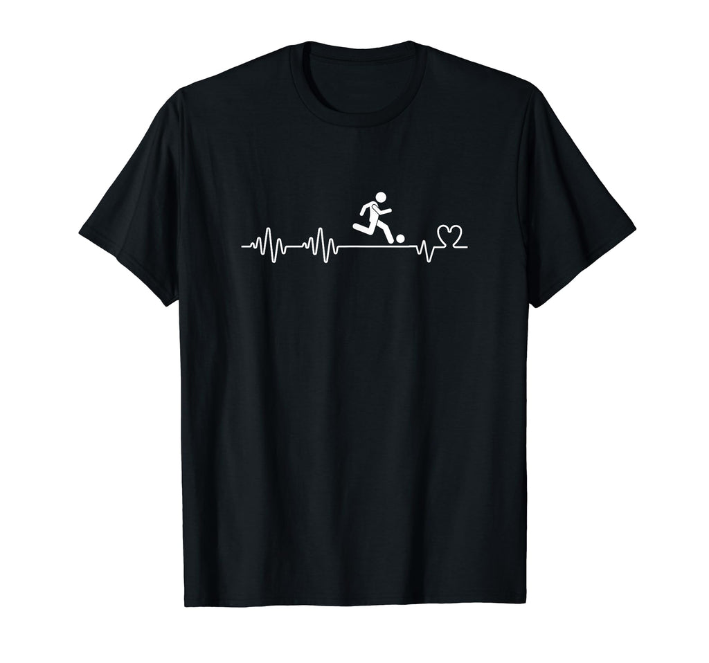 Futsal Player Soccer Heartbeat Funny T-Shirt - Minimalist Print for Adults