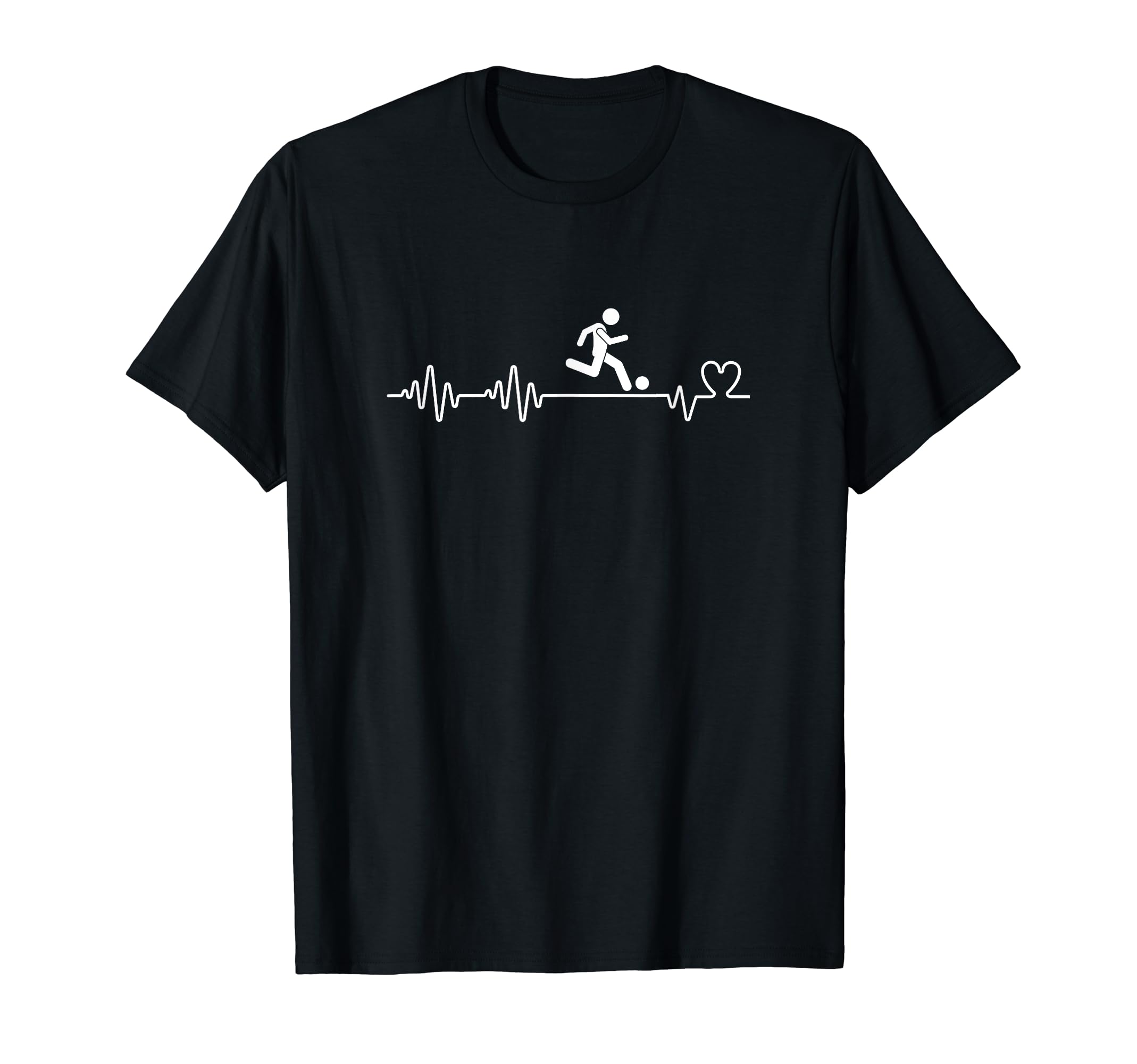 Futsal Player Soccer Heartbeat Funny T-Shirt - Minimalist Print for Adults