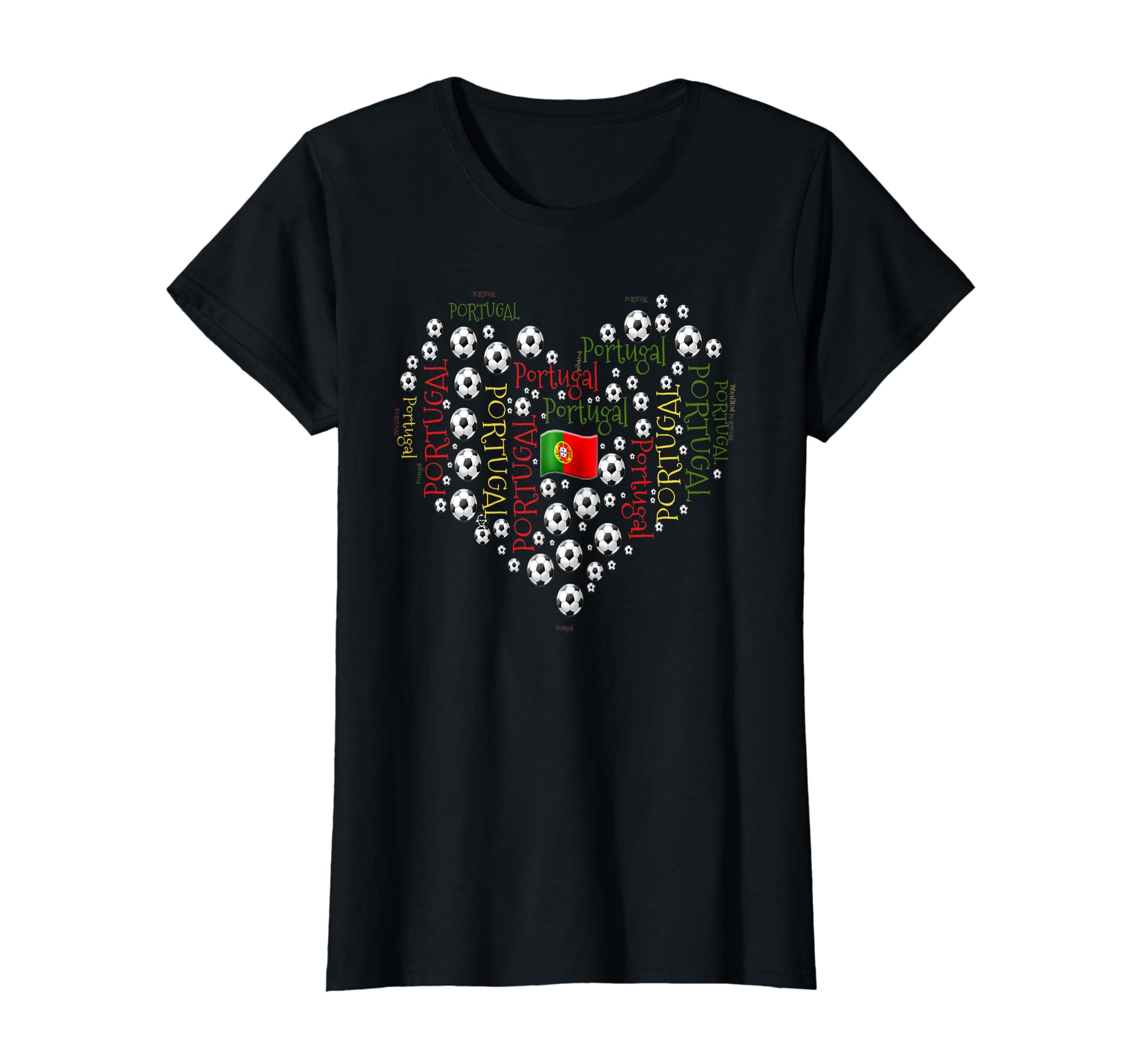 Portuguese Heart Soccer T-Shirt - Streetwear Style Men Women