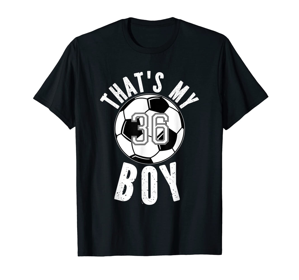 Thats My Jersey Number 36 Soccer Mom T-Shirt - Minimalist Print for Adults