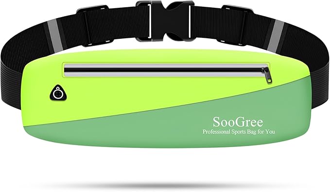 Slim Fanny Packs for Women Men,Waterproof Waist Pack with Reflective Strip Adjustable Strap,Running Belt for Sports Workout Cycling Hiking, Casual Hands-Free Wallets Phone Bag (Style 10)