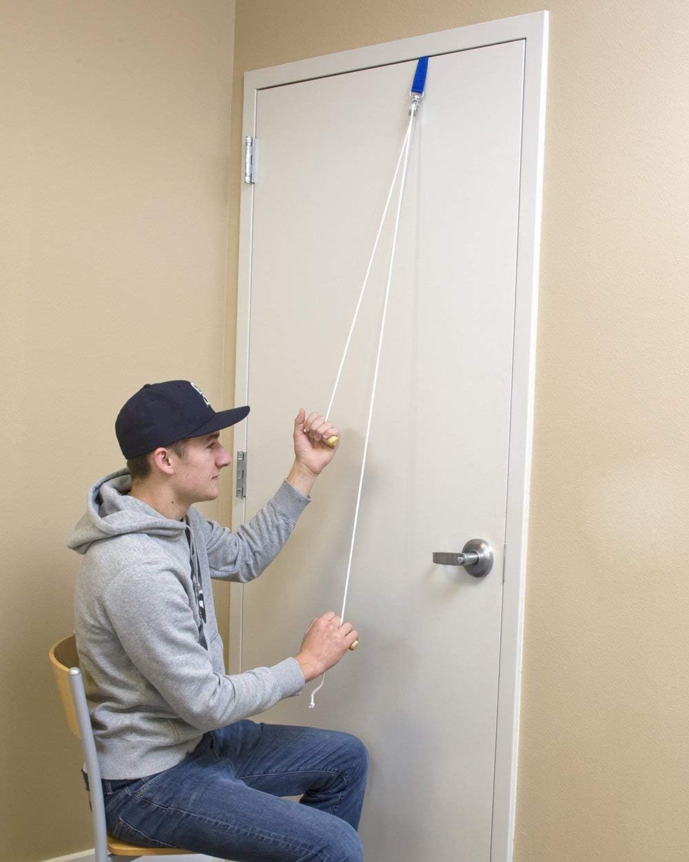 Rangemaster Shoulder Pulley with Door Strap - Over Door Exercise Pulley System for Physical Therapy
